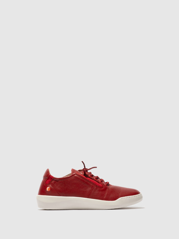 softinos Lace-up Trainers BINN748SOF RED W/MURANO NEOPRENE