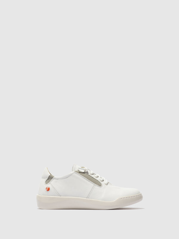 Softinos Lace-up Trainers BINN748SOF WHITE W/GRIS NEOPRENE