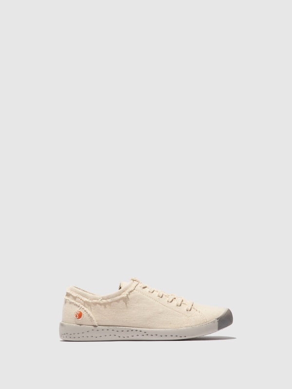 softinos Lace-up Trainers ISLA154SOF RECYCLED COTTON BEIGE