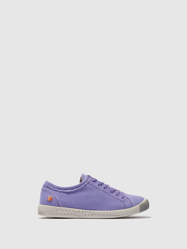 softinos Lace-up Trainers ISLA154SOF RECYCLED COTTON LAVENDER