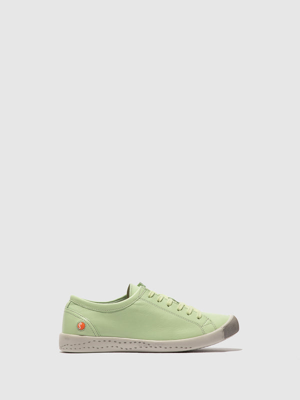 Softinos Lace-up Trainers ISLA154SOF SMOOTH LIGHT GREEN