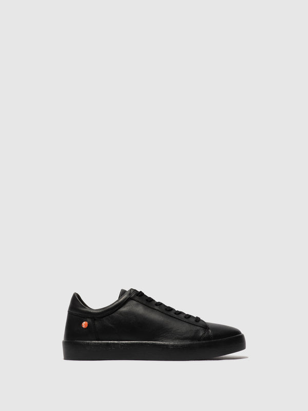 Softinos Lace-up Trainers RICK703SOF BLACK W/Black Sole