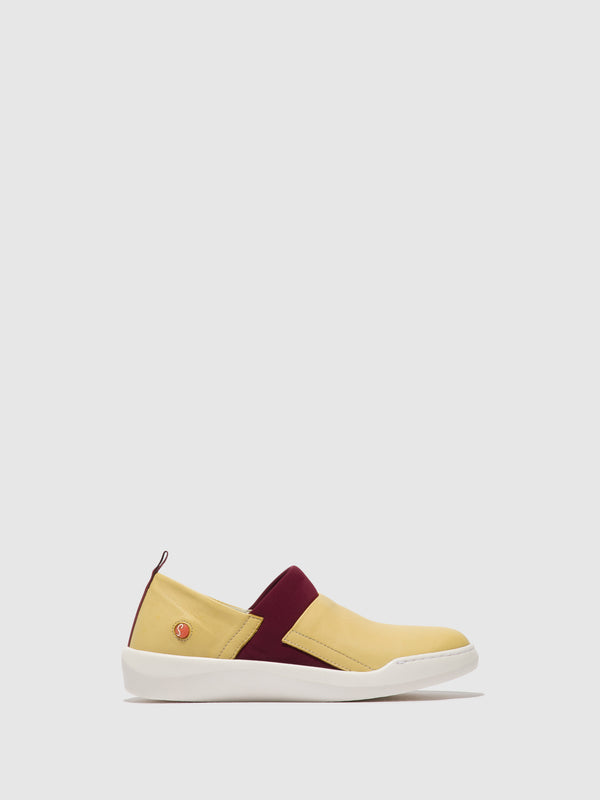 softinos Slip-on Shoes BAJU709 LIGHT YELLOW/BORDEAUX