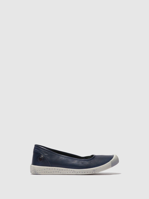 Softinos Elasticated Ballerinas ILSA676SOF NAVY