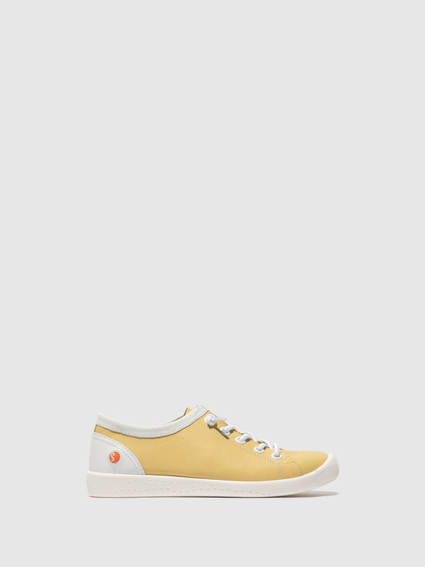 softinos Elasticated Trainers ISLAII LIGHT YELLOW