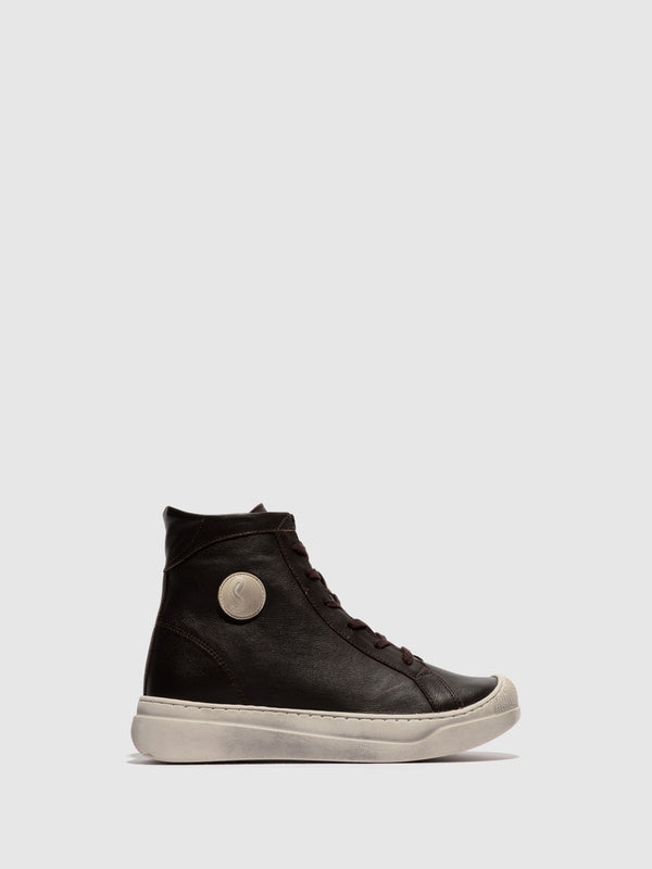 Softinos Lace-up Ankle Boots APPE756SOF DARK OAK