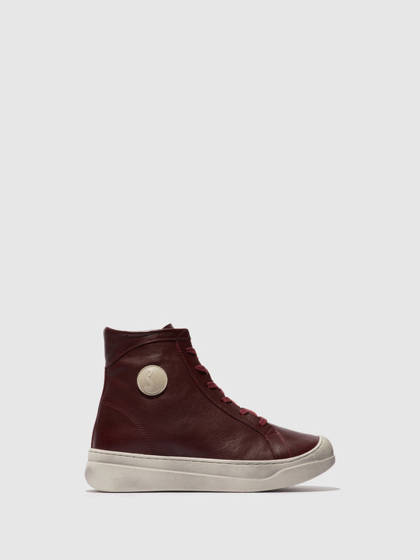 Softinos Lace-up Ankle Boots APPE756SOF DARK RED