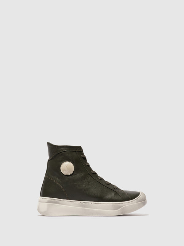 Softinos Lace-up Ankle Boots APPE756SOF MILITARY