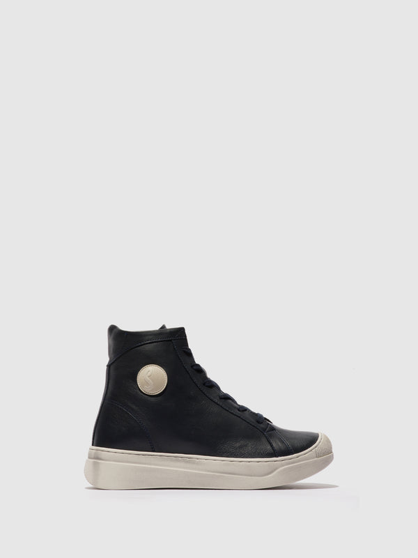 Softinos Lace-up Ankle Boots APPE756SOF NAVY