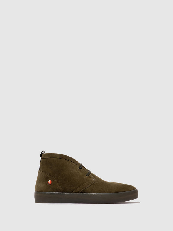 Softinos Lace-up Ankle Boots RUSK704SOF ARMY
