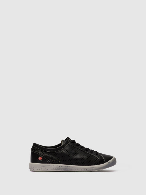 softinos Lace-up Trainers ICA388SOF SMOOTH BLACK
