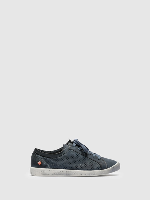 Softinos Lace-up Trainers ICA388SOF WASHED NAVY