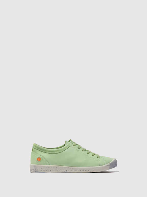 Softinos Lace-up Trainers ISLA LIGHT GREEN