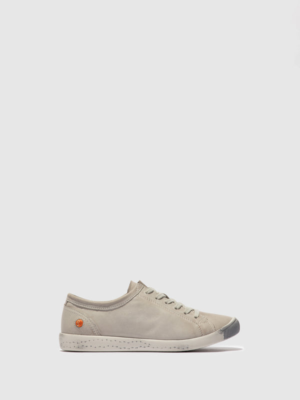 Softinos Lace-up Trainers ISLA WASHED LIGHT GREY