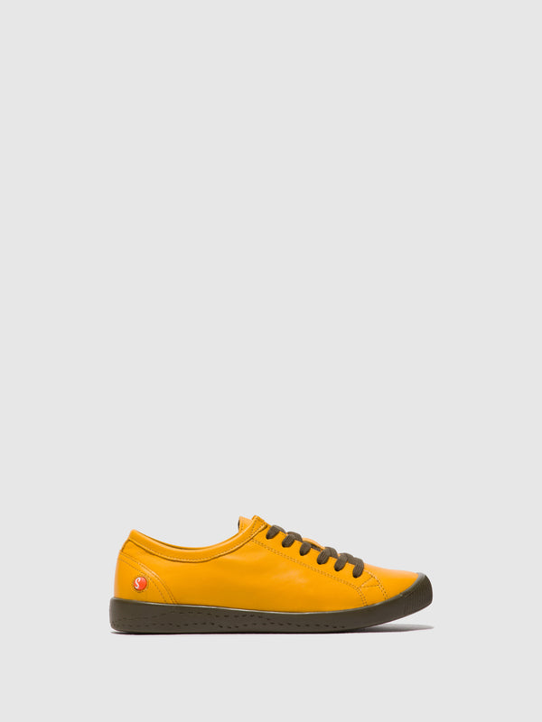 softinos Lace-up Trainers ISLA154SOF MUSTARD