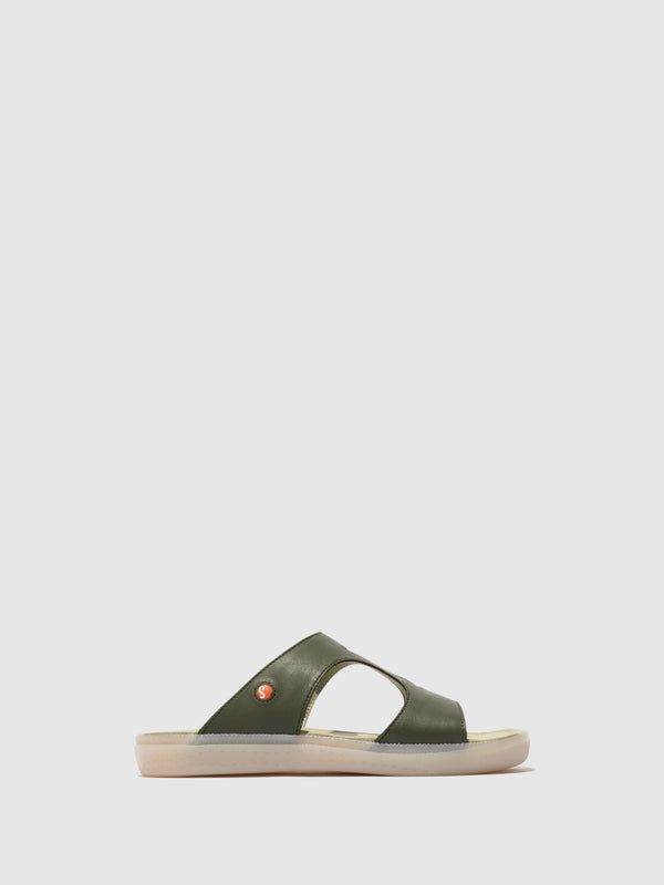 Softinos Slip-on Sandals INBEY745SOF OLIVE