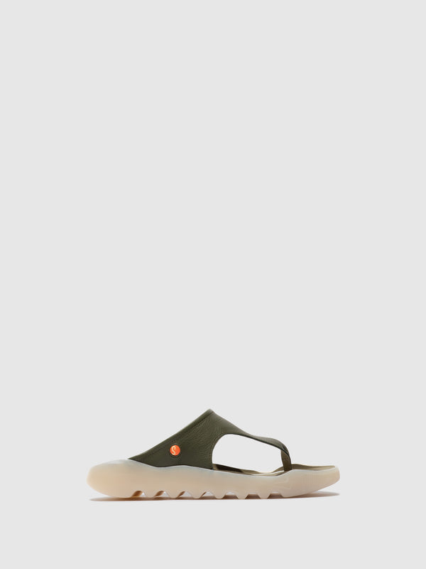 softinos Slip-on Sandals WHAL746SOF OLIVE