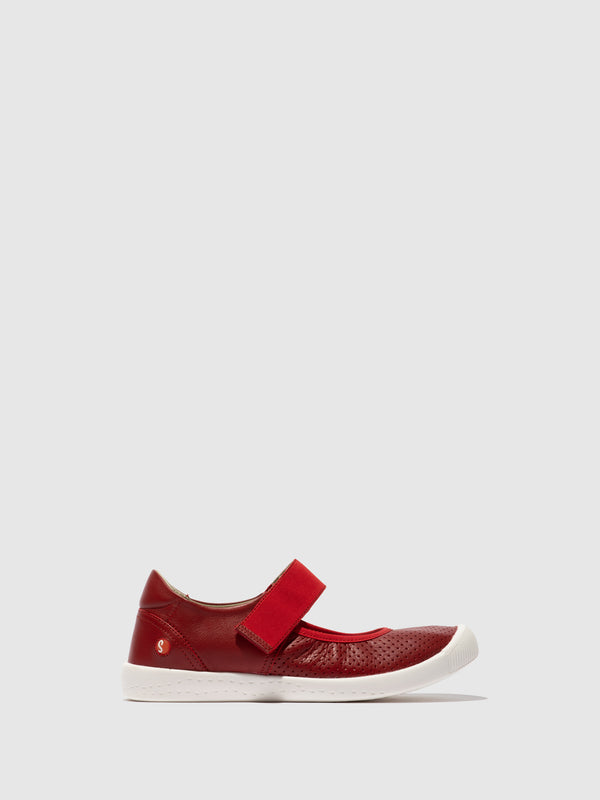 softinos Velcro Ballerinas IGLU720SOF RED