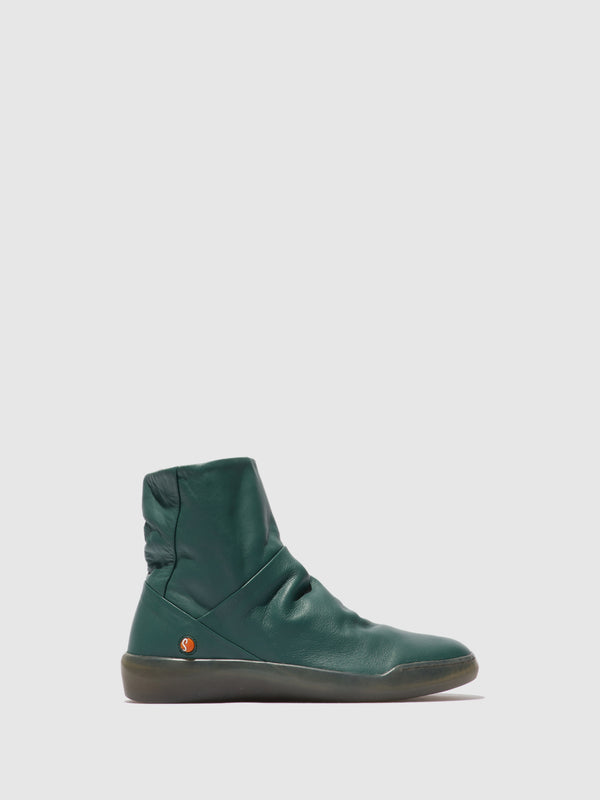 Softinos Zip Up Ankle Boots BLER550SOF TEAL