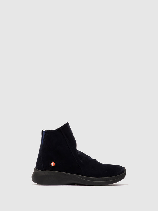 Softinos Zip Up Ankle Boots GUJY812SOF NAVY