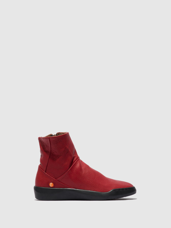Softinos Zip Up Boots BLER550SOF RED