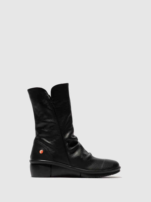 Softinos Zip Up Boots ROTT809SOF BLACK