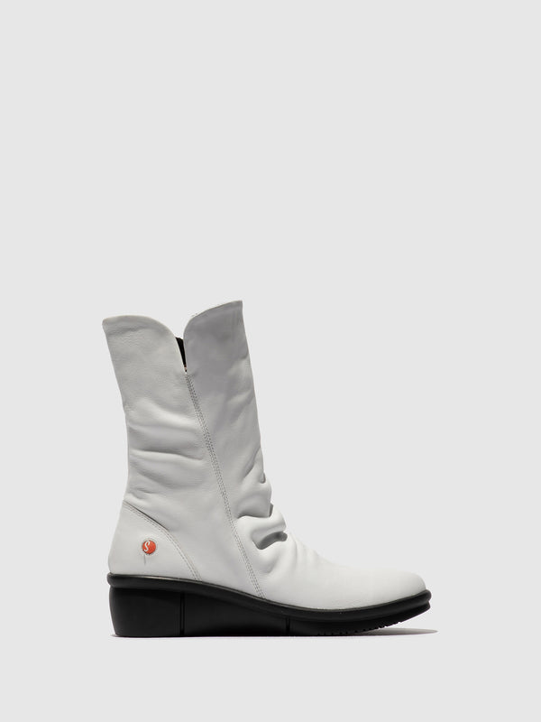 Softinos Zip Up Boots ROTT809SOF WHITE