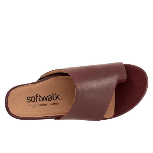 Softwalk Corsica Sandals Mahogany