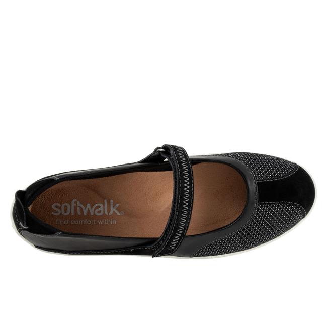 Softwalk Dayton New Black Suede
