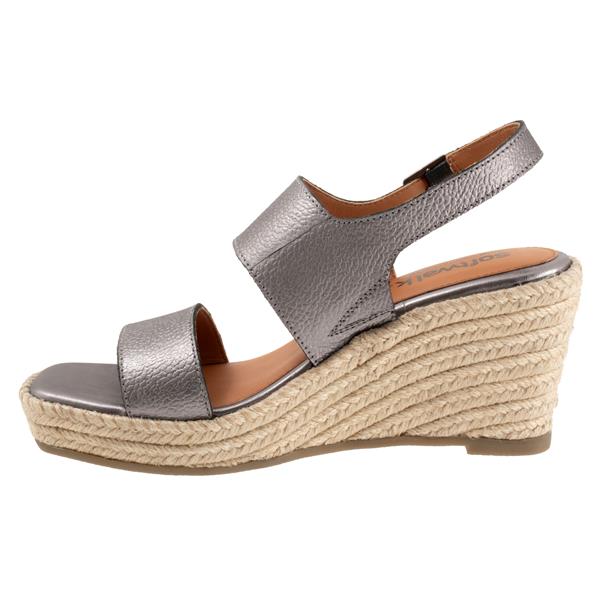 Softwalk Hartley Sandals Pewter Metallic
