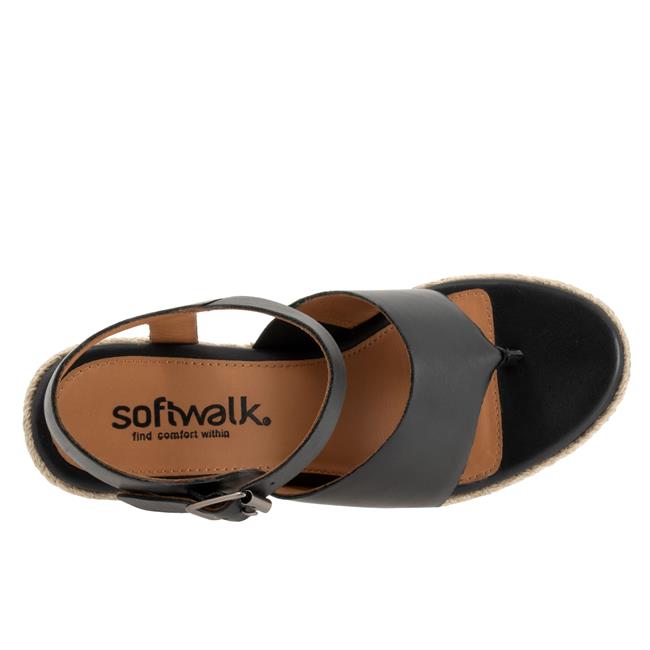 Softwalk Hilo Sandals Black
