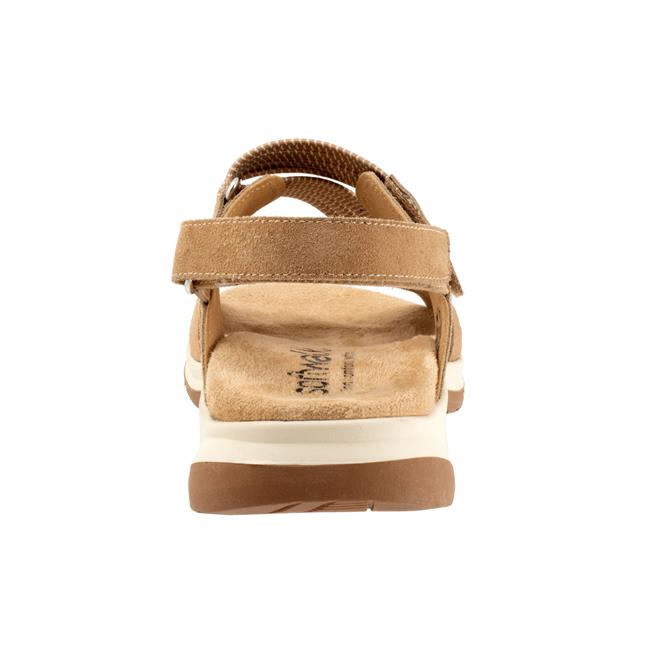Softwalk Oahu Sandals Beige Suede