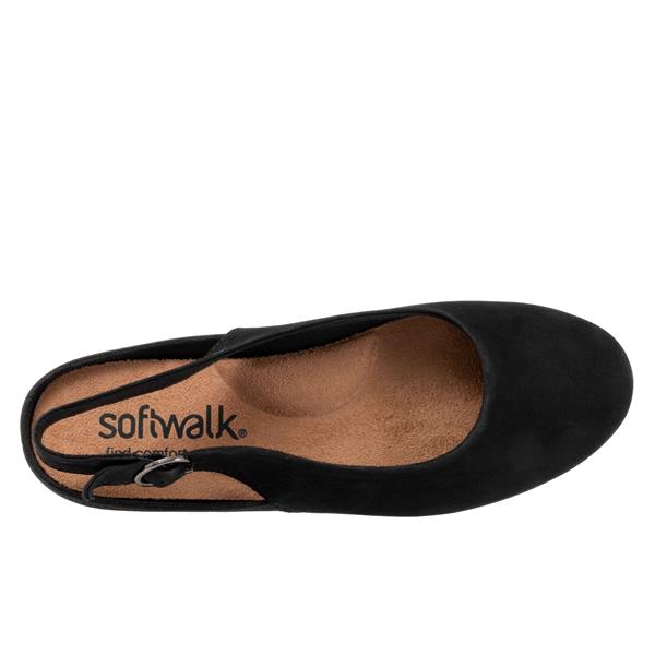 Softwalk Sandy Casual Black Nubuck