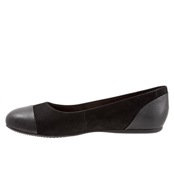 Softwalk Sonoma Cap Toe Casual Black Nubuck