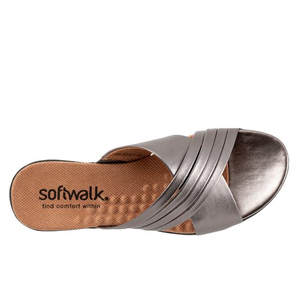 Softwalk Tillman 5.0 Sandals Pewter Metallic
