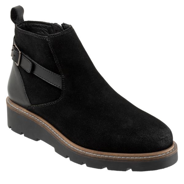 softwalk Waneta Boots Black Suede