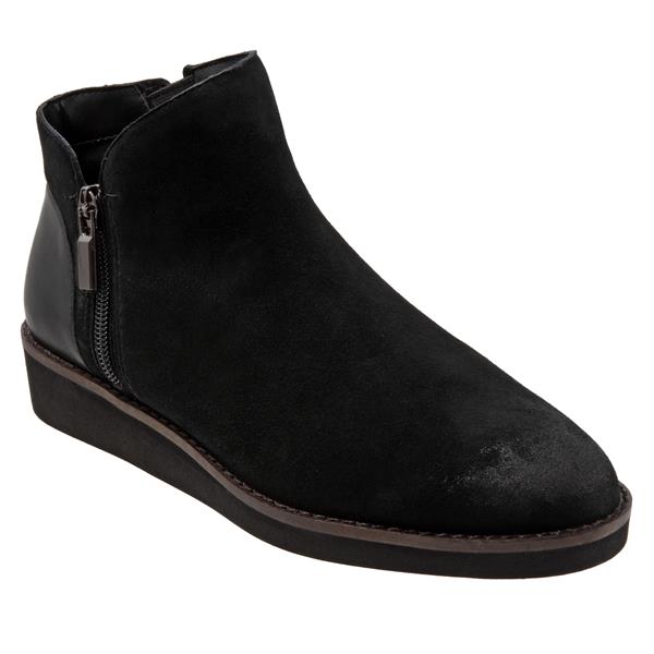 softwalk Wesley Boots Black Suede