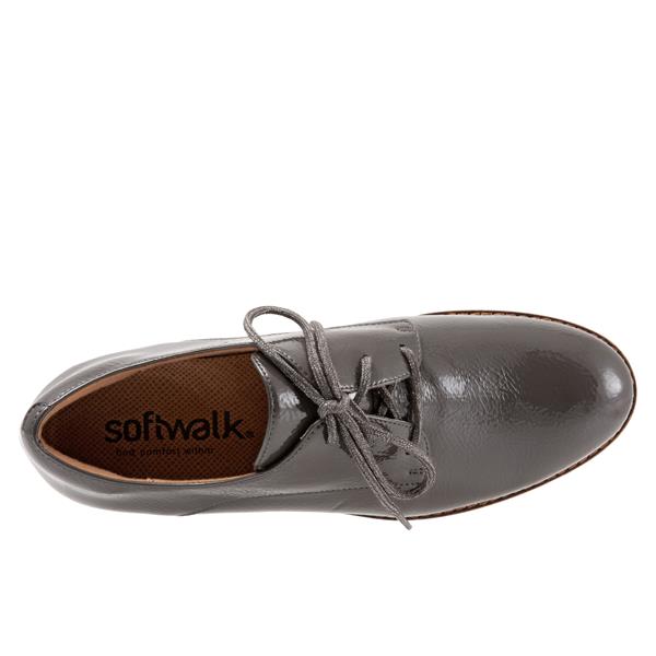 Softwalk Willis Casual Dark Grey Patent