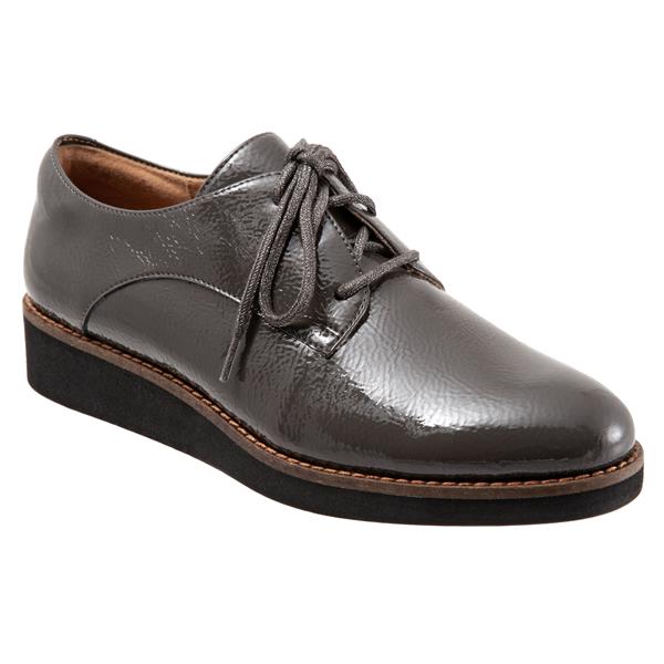 softwalk Willis Casual Dark Grey Patent