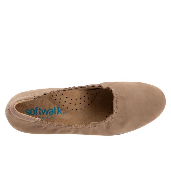 Softwalk Wish Casual Dark Taupe Nubuck