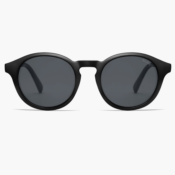 sojos Arctic Ocean Sunglasses Black Frame Grey Lens