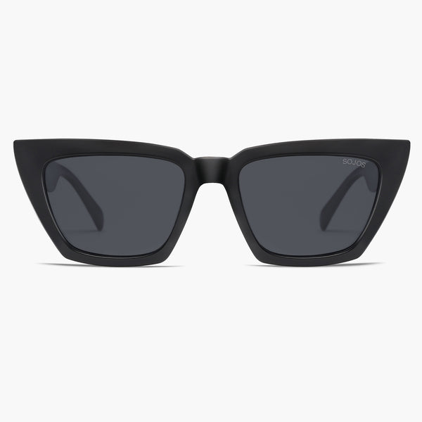 sojos Atlantic Ocean Sunglasses Black Frame Grey Lens