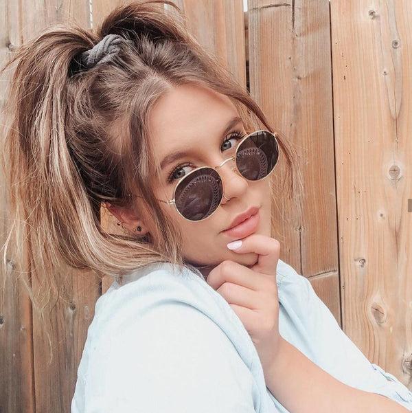 Sojos Classica Sunglasses Silver Frame Silver Mirrored Lens