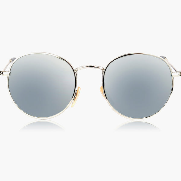 sojos Classica Sunglasses Silver Frame Silver Mirrored Lens