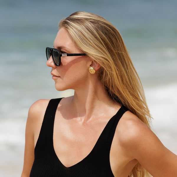 Sojos Constellation Sunglasses Black Frame Grey Lens