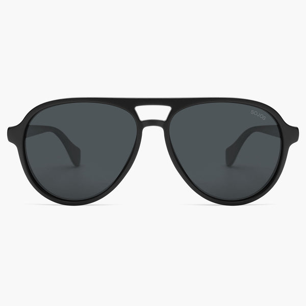 sojos Constellation Sunglasses Black Frame Grey Lens