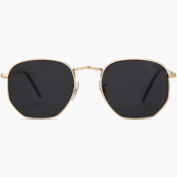 Sojos Motivation Sunglasses Black Frame Dark Grey Lens