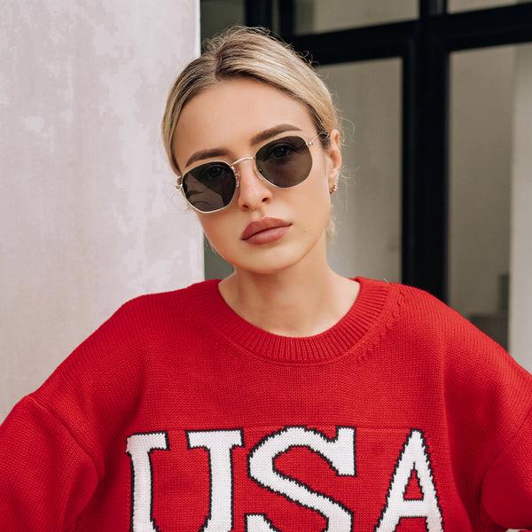 Sojos Motivation Sunglasses Black Frame Dark Grey Lens