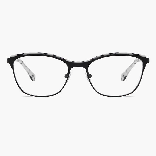 sojos Silence Square Black Frame with Grey Tortoise Bridge