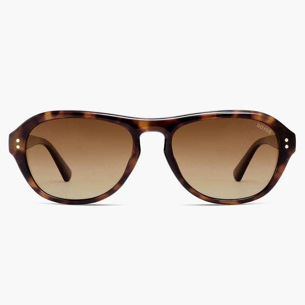 Sojos SJ2648 Sunglasses Black Frame Orange Tint Lens